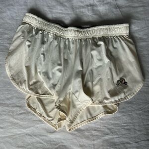 Tracksmith Cream Athletic Shorts